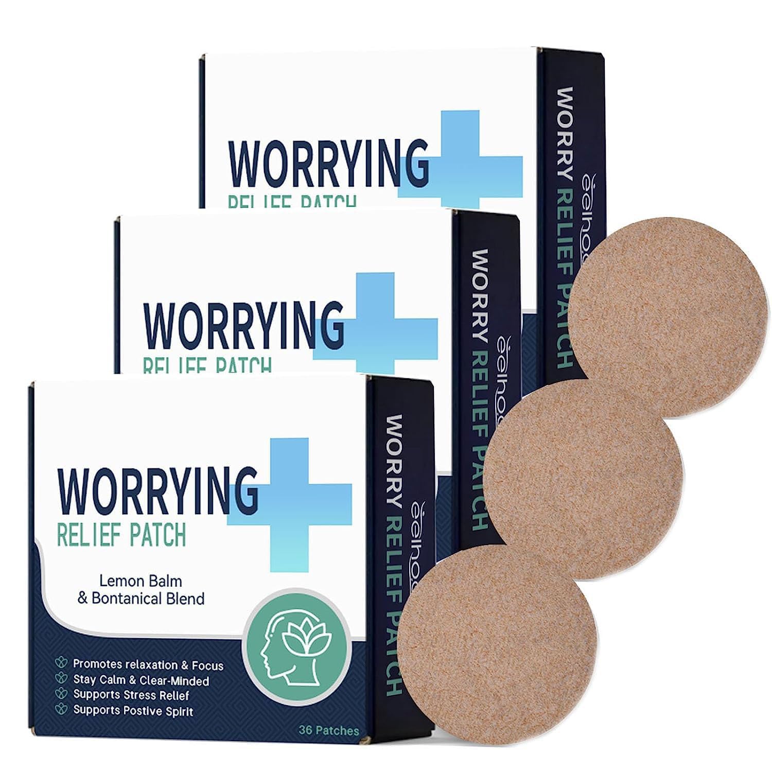 GIONAR Innercalm Anxiety Relief Patch, Patches For Anxiety And Stress Relief, Anxiety Relief Patches (3box)