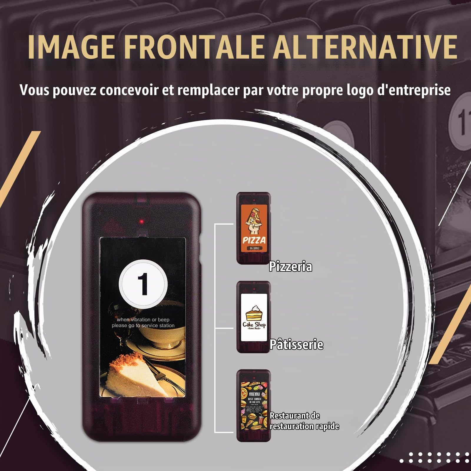 Retekess T111 Bipeur Restaurant, Restaurant Pager, 20 Bippers | pour Restaurant, Cafés, Hôtels, Extérieur 500M, 3 Modes d'Invite, Double -Row Appel du Bouton