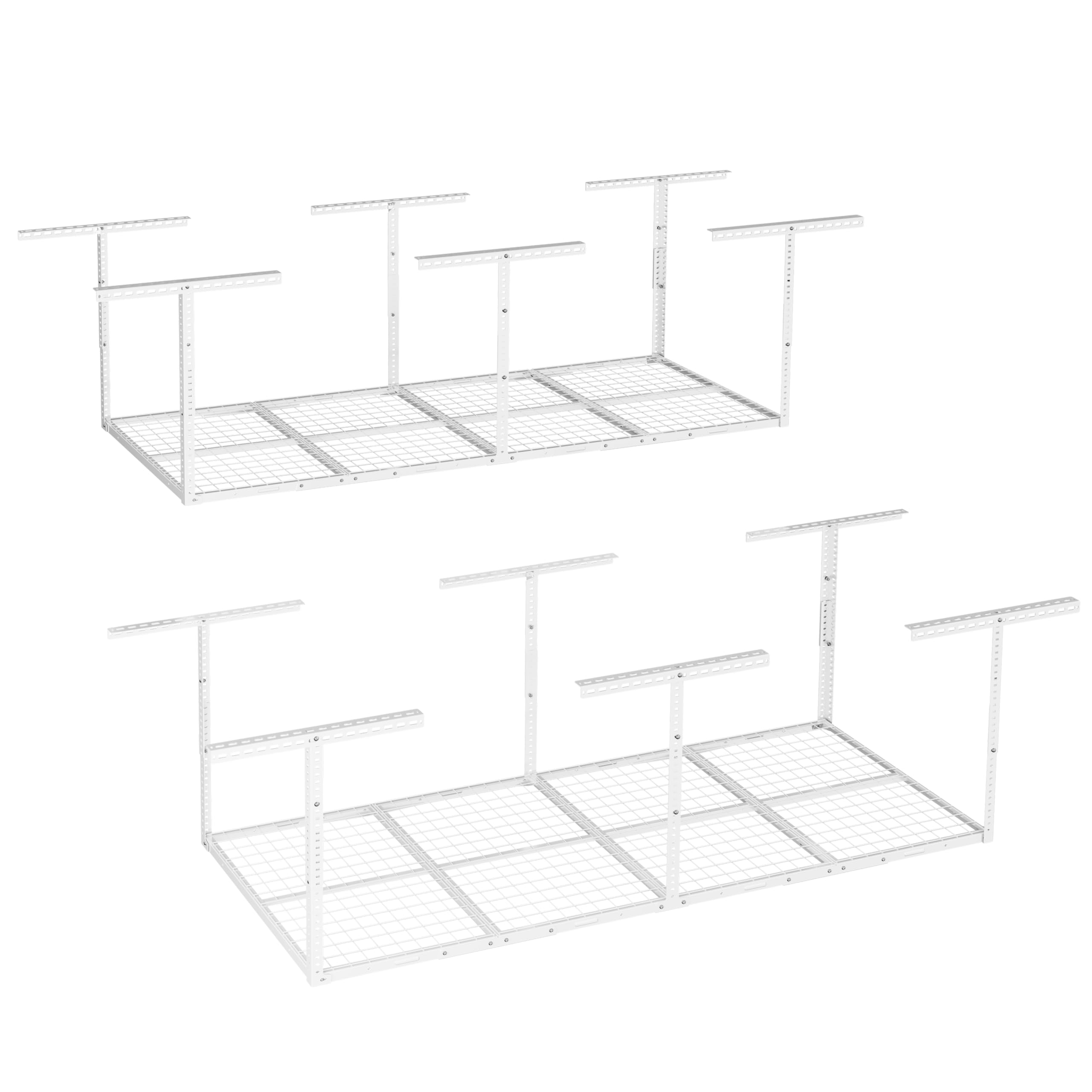 FLEXIMOUNTS 3x8 Overhead Garage Storage Rack, Adjustable Storage