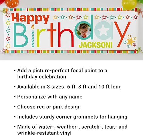 Miniatura 13 de Let's Make Memories Cartel personalizado de cumpleaños de unicornio – Cartel de feliz cumpleaños para niños – Decoraciones de fiesta personalizadas