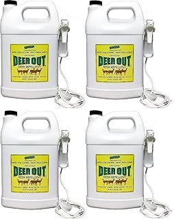 Deer Out 1 Gallon Ready-to-Use Deer Repellent (Pack of 4)