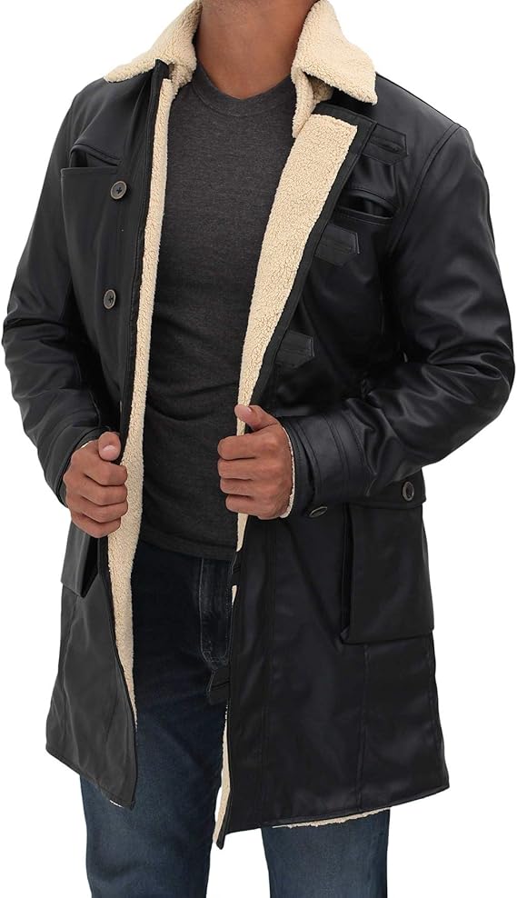 Leather Jackets For Men 3/4 Mens Winter Coats Amazon.ca Clothing