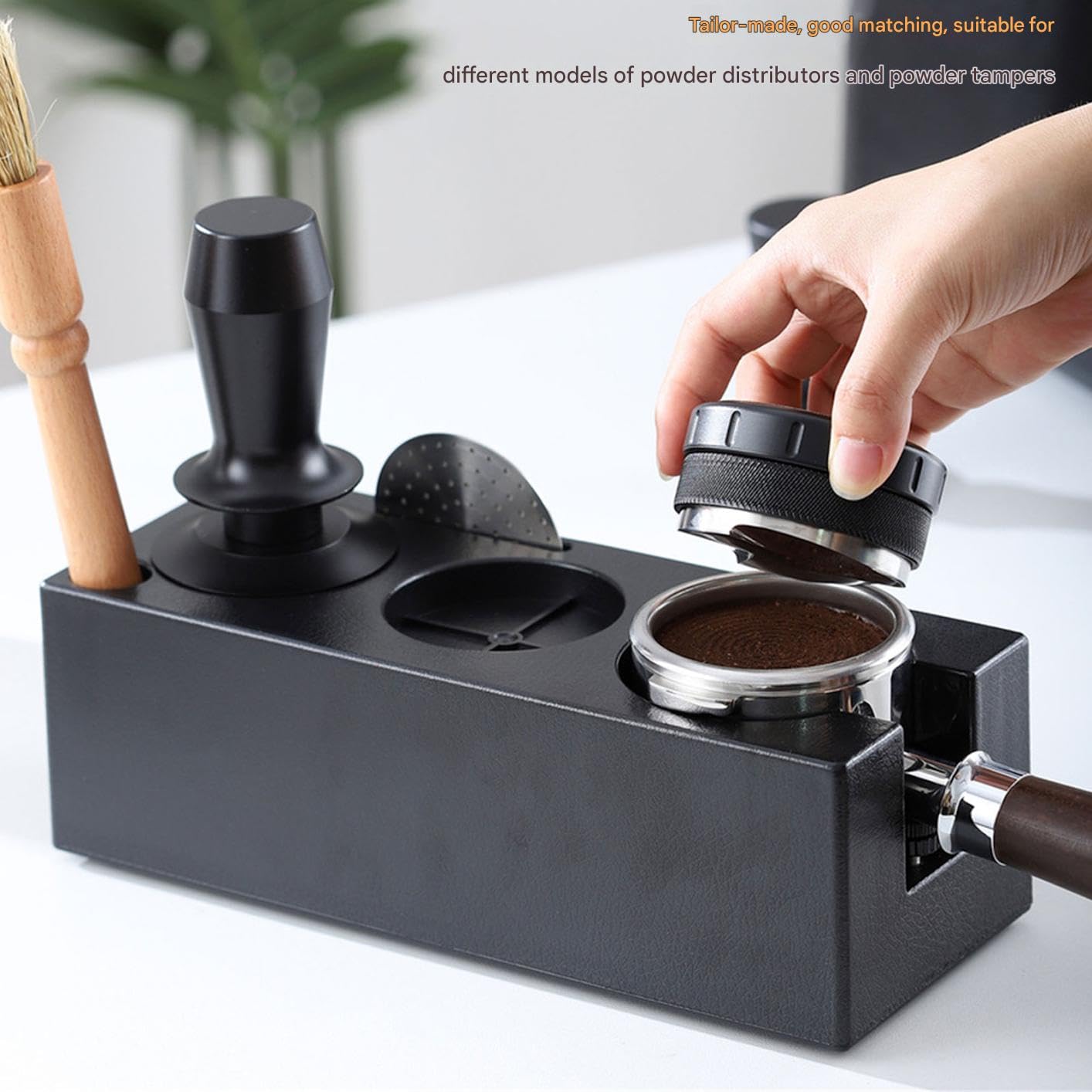 Plataforma profesional de café y herramienta de nivelación, estación de prensado y distribuidor de café, accesorios profesionales