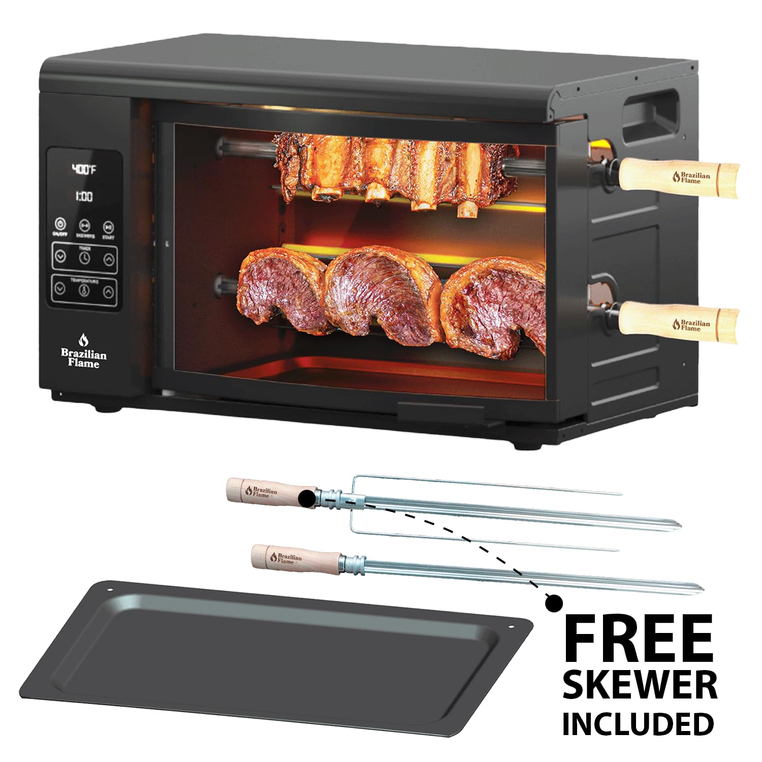 Amazon.com: Electric Rotisserie Oven Brazilian Flame VOLTA