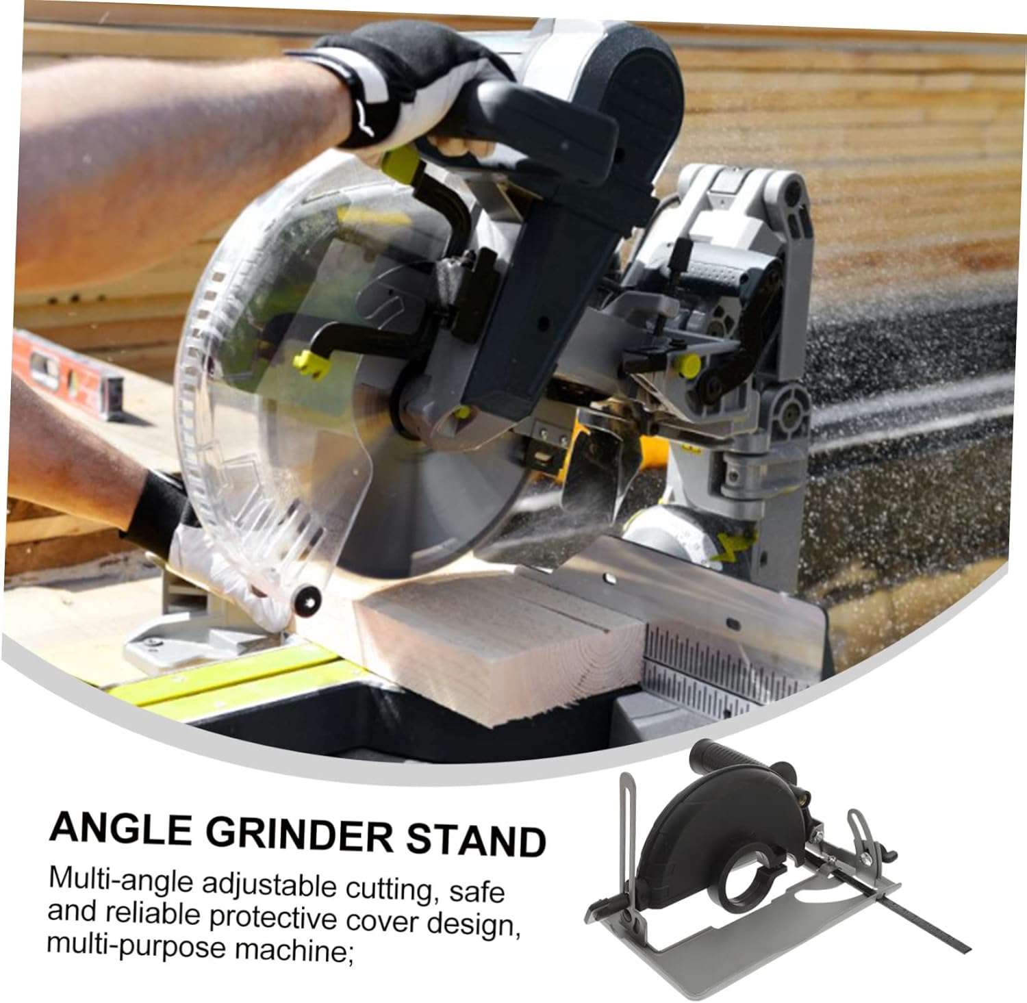 1set Angle Grinding Machine Bracket Conversion Base Metal Saw Blades for Cutting Design Easy Installation for Home and Workshop Use