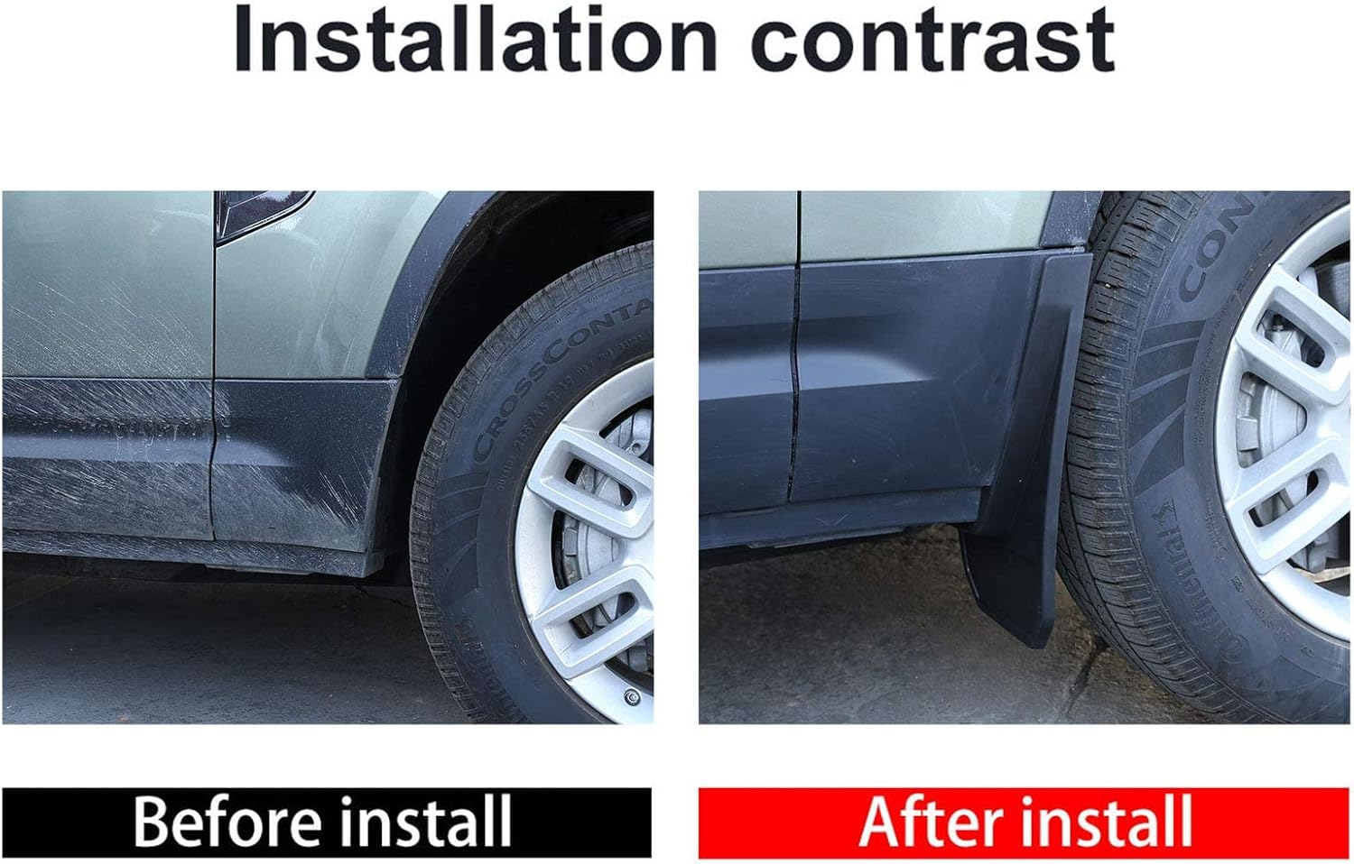 YIWANG 4pc/set Car Mudguard Fender Mud Flaps Splash Guards For Land Rover Defender 110 2020 2021