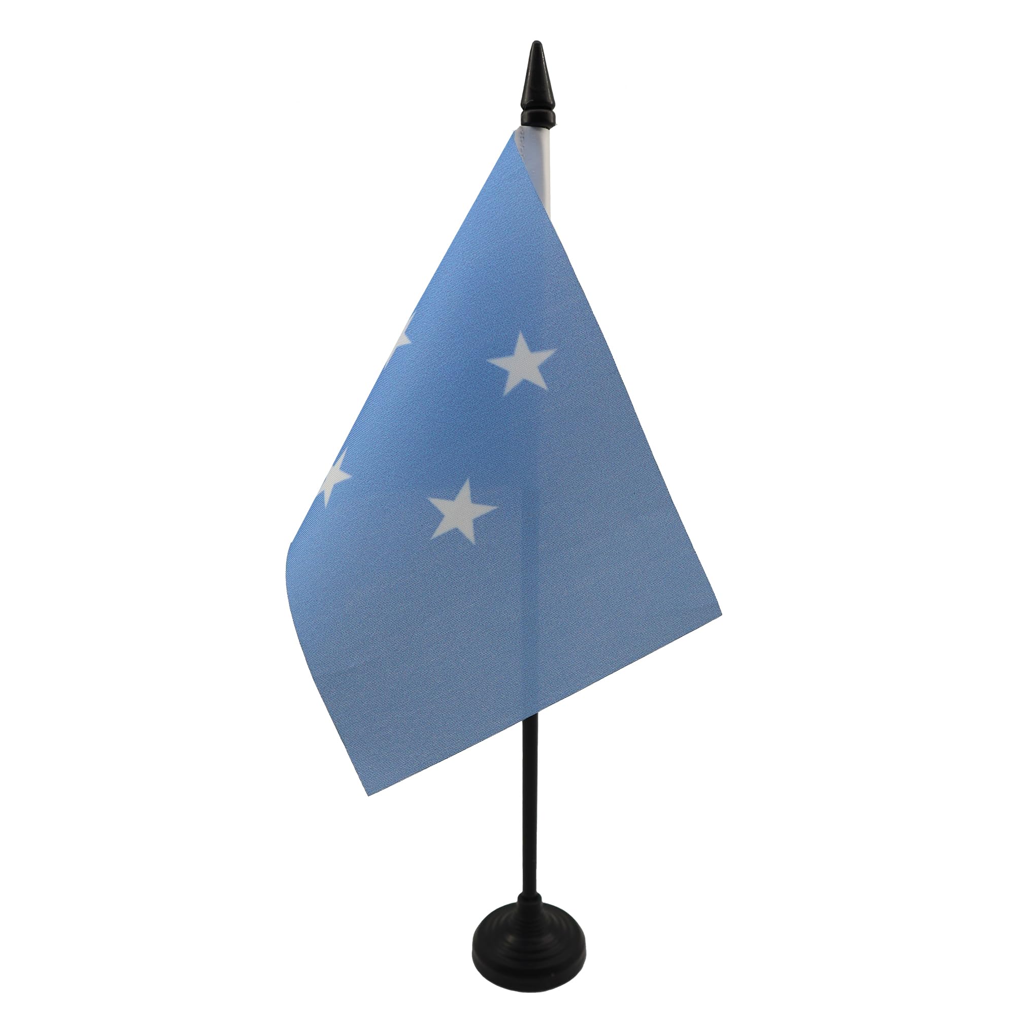 AZ FLAG, Micronesia Table Flag 4'' x 6'', Micronesian Office Mini Banner 100% Polyester 15 x 10 cm