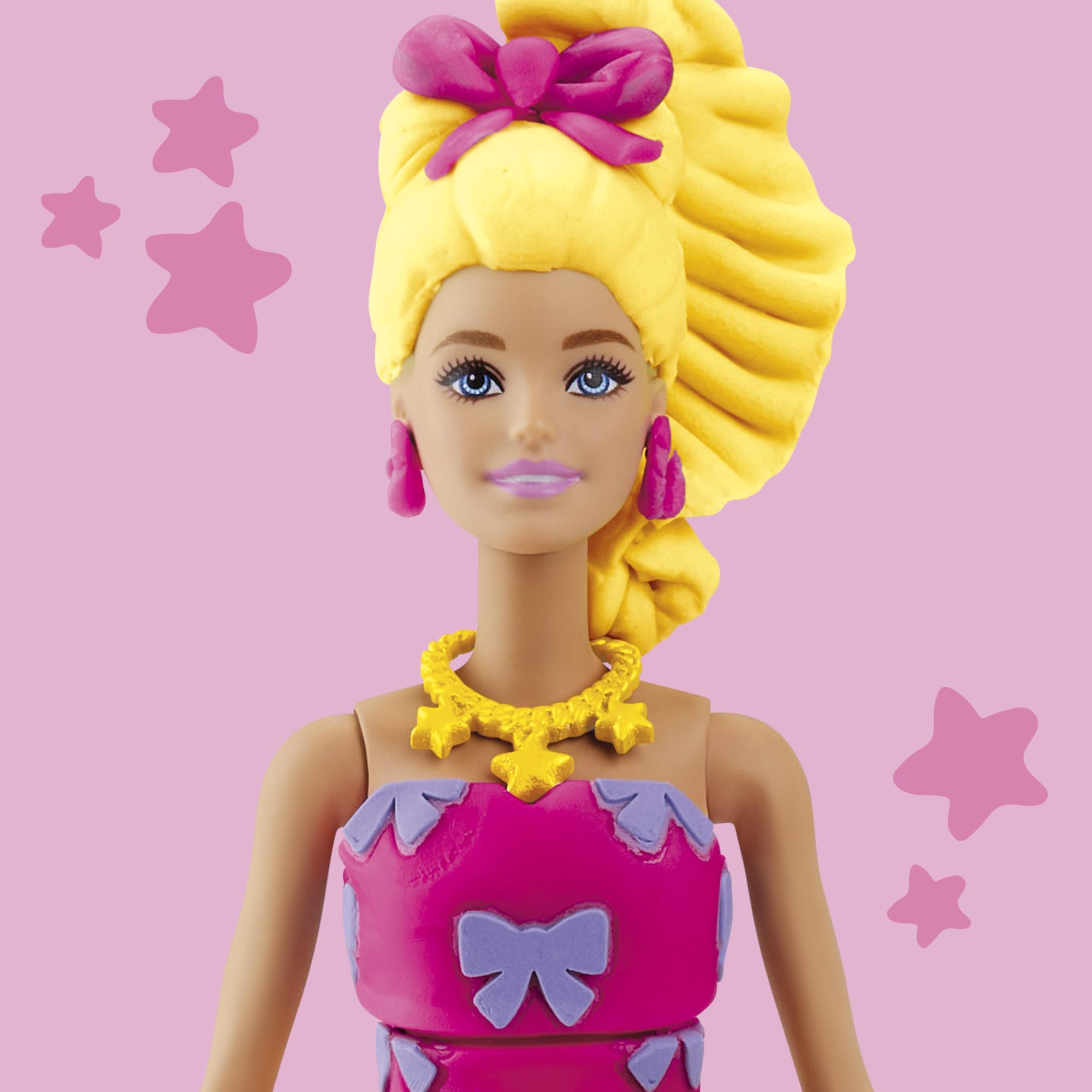 Zestaw lalek Play-Doh Barbie Falbanki i kokardki