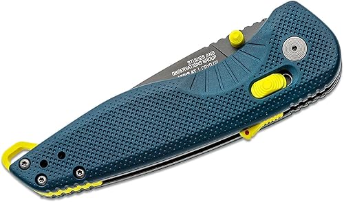 Miniatura 6 de SOG Aegis at Tanto Outdoor Pocket Folding Opening Knife, Ambidextrous at-XR Lock with Ergonomic Handle, Heat-Treated D2 Steel Blade, Built-in Blade