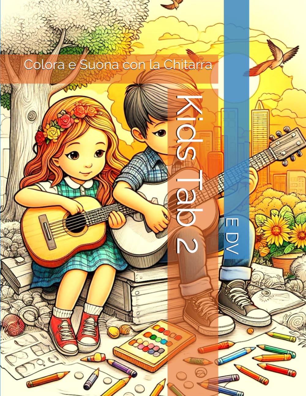 Kids Tab 2: Colora e Suona con la Chitarra (Italian Edition)