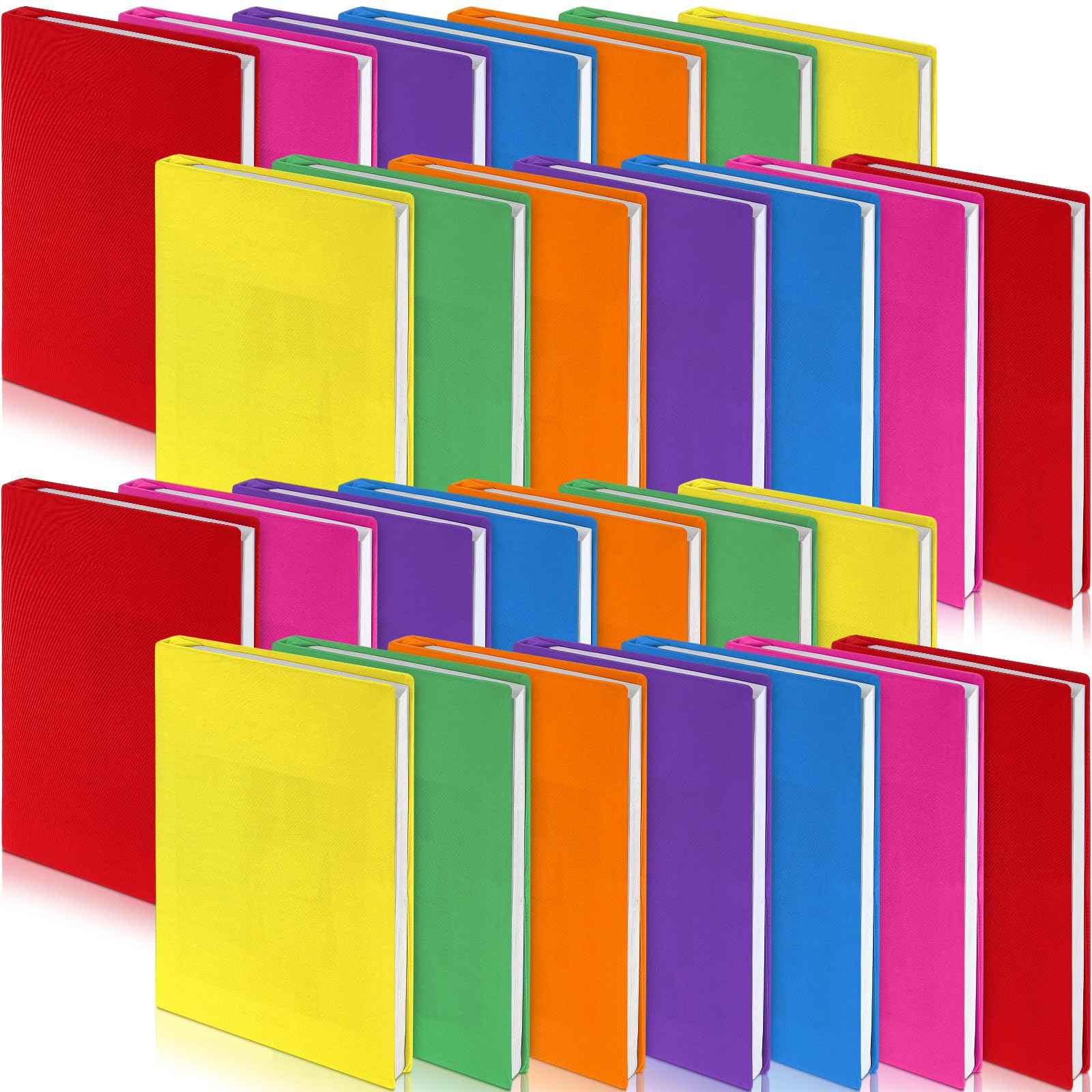 Sherr 28 Stück dehnbare Jumbo-Buchhüllen, 37,7 x 22,9 cm, dehnbare Buchumschläge, Stoff, Buchumschlag, Schutz, wiederverwendbar, Buchtuch für Klassenzimmer, die meisten Hardcover-Bücher, ca. 22,9 x