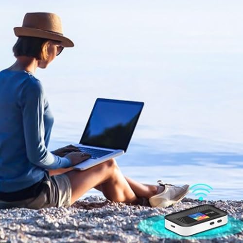 Miniatura 2 de VBESTLIFE Enrutador WiFi móvil 4G LTE desbloqueado con ranura para tarjeta SIM, dispositivo de punto de acceso portátil, mini módem inalámbrico de