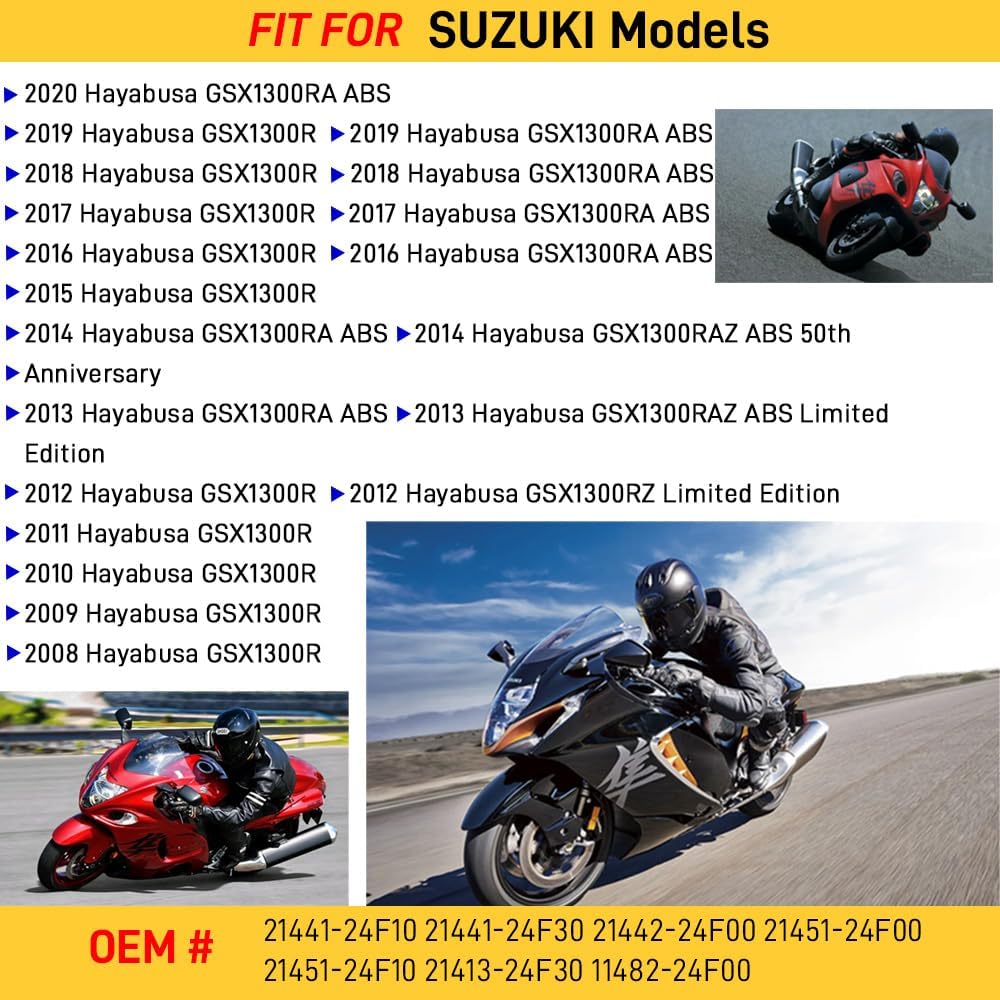 Clutch Kit & Friction Steel Plates Gasket Compatible with Suzuki GSX1300R Hayabusa 1300 2008-2020