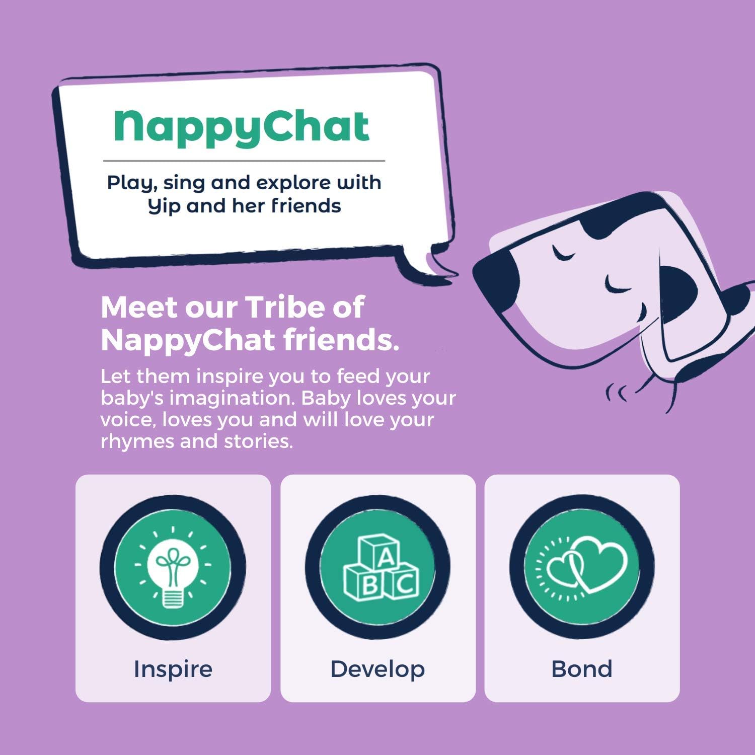 Mum & You Nappychat Premium Performance Eco Diapers, Size 3 (42 Diapers) Smart Tube Technology. Leak Protection. 100% Recyclable. Hypoallergenic, Dermatologically-Tested. No Lotion, Perfume or Dyes.