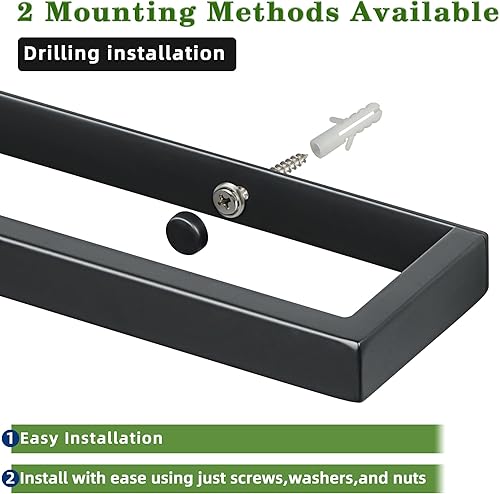 Miniatura 7 de Alise Toallero de 20 pulgadas, toallero para baño, toallero para lavabo, colgador de toallas de mano de acero inoxidable SUS304, toallero de montaje