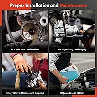 Vista 5 de Bomba de Agua del Motor A-Premium con Polea y Junta Tórica [se ajusta a (205.048), 1991 ccm, 245 CV] Compatible con Mercedes-Benz C300