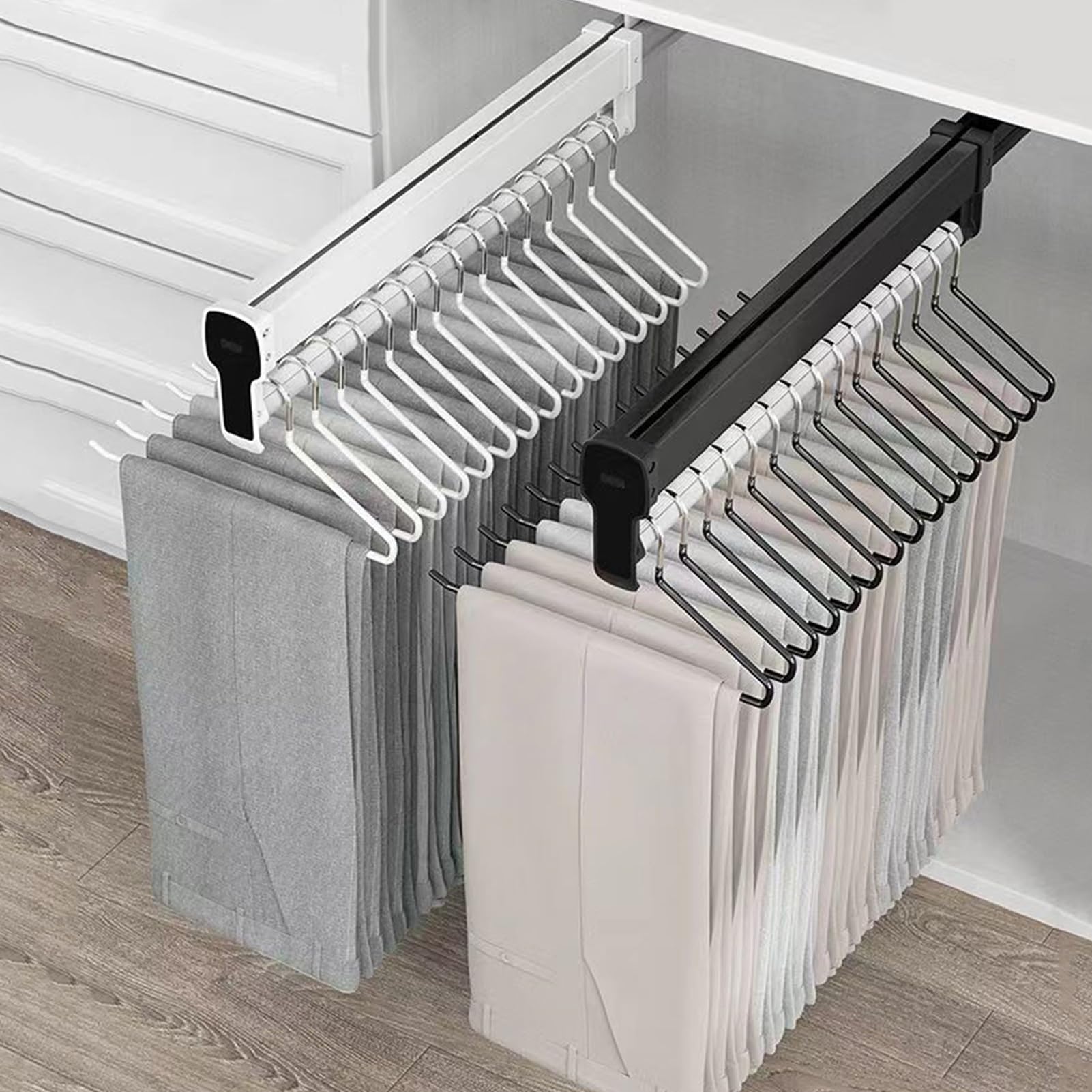 Uitschuifbare Kledingstang, Garderobehanger Met Schuifrail
