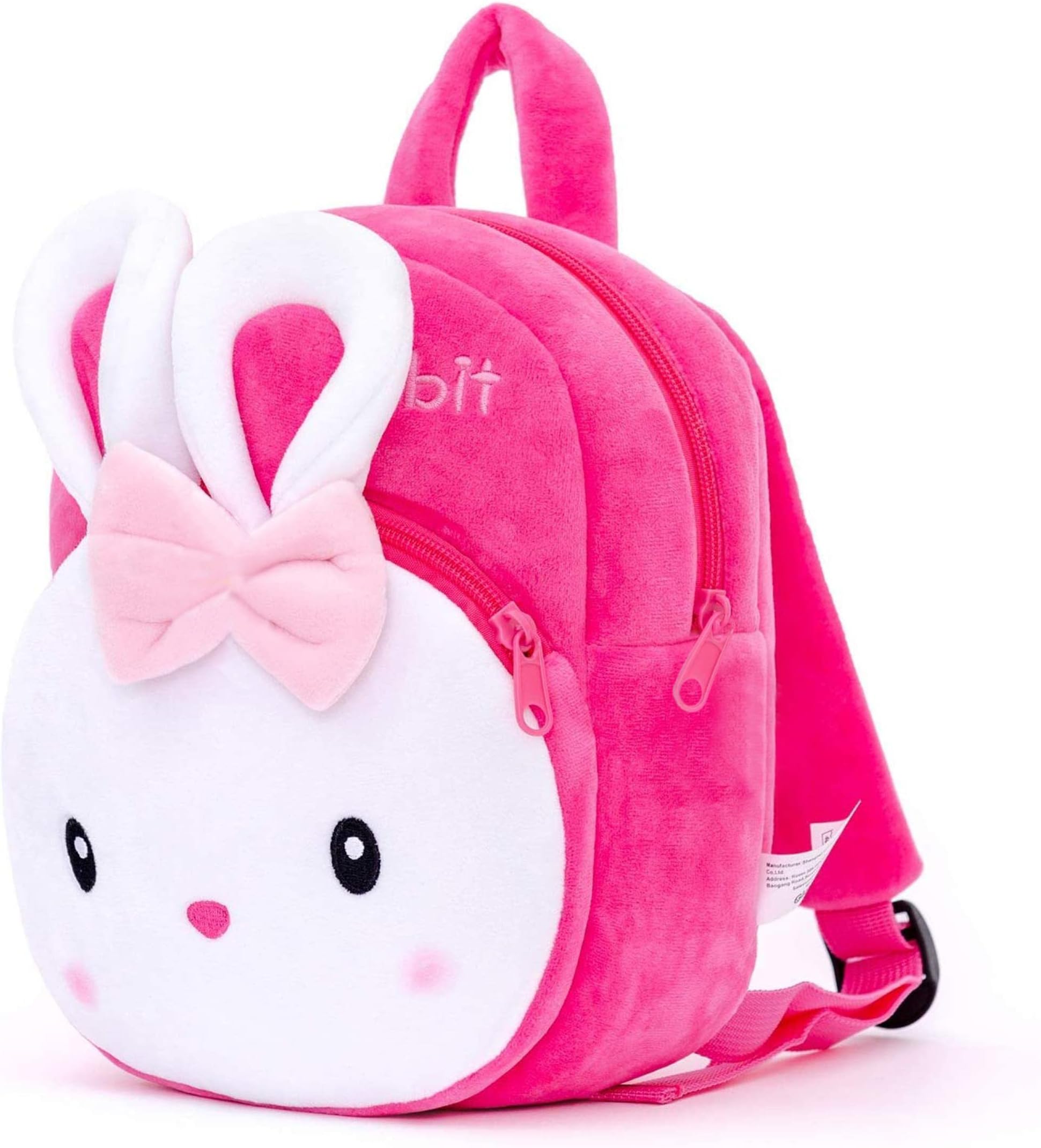 DZert Kids School Bag Soft Plush Backpacks Cartoon Boys Girls Baby (2-5 Years)