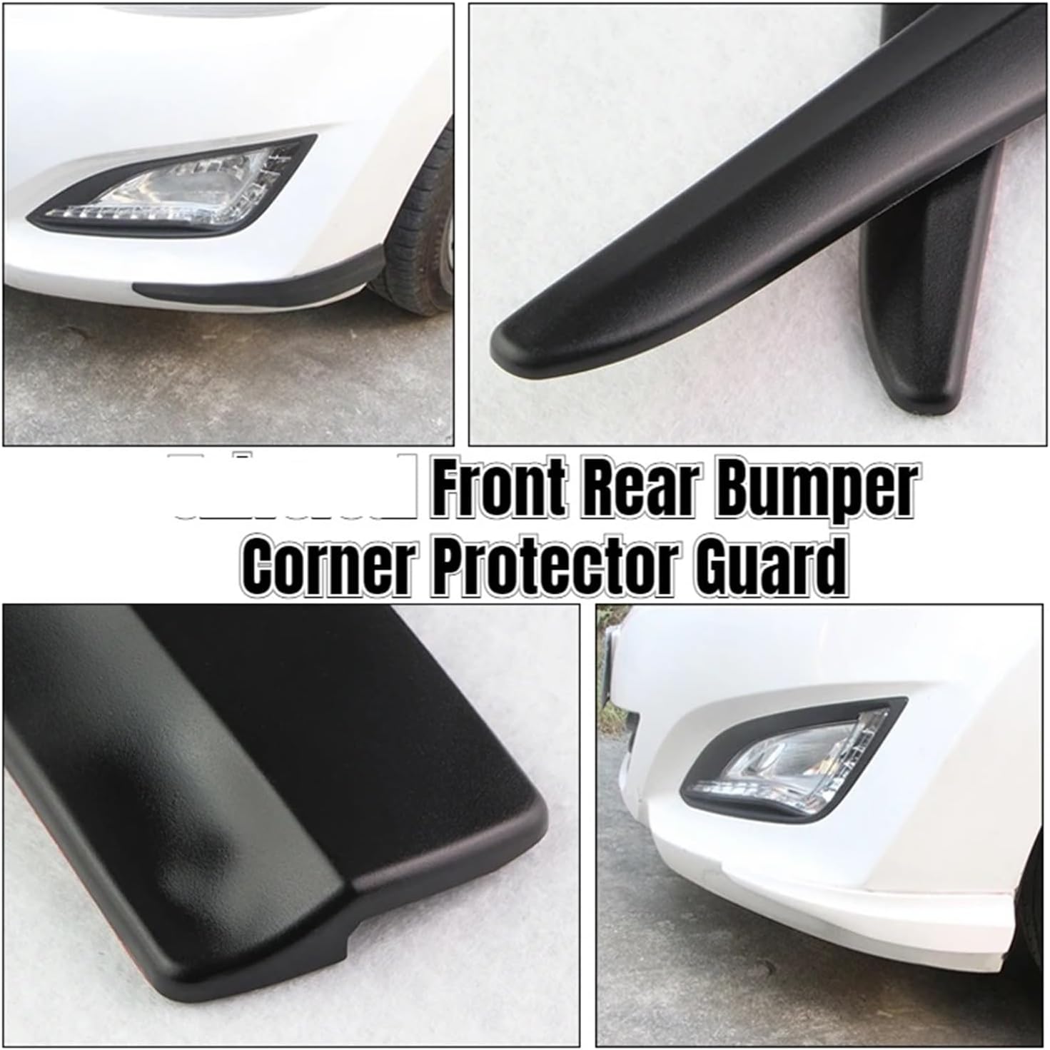 Car Edge Scratch Strip Front Rear Bumper Corner Guard Car Decoration Strip Car Accessories Door Edge Guard Paint Protectors(Carbon Fiber Pattern 35x6.5cm)