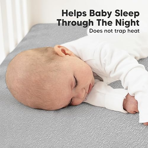 Vista 23 de KeaBabies - Juego de 2 sábanas orgánicas, unisex, suaves, 52 x 28 pulgadas, diseño neutro, de algodón jersey transpirable, con estampados adorables