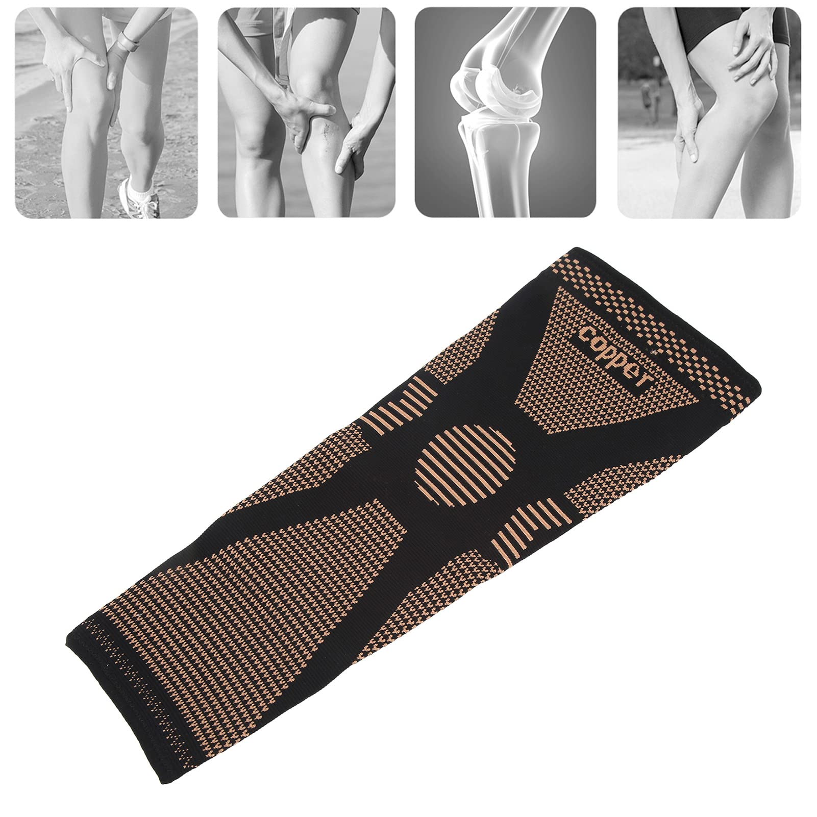 Protezione sportiva per ginocchiere maniche compressione gambe lunghe elastico Acj Pcl Menisco artrite tendinite XXL