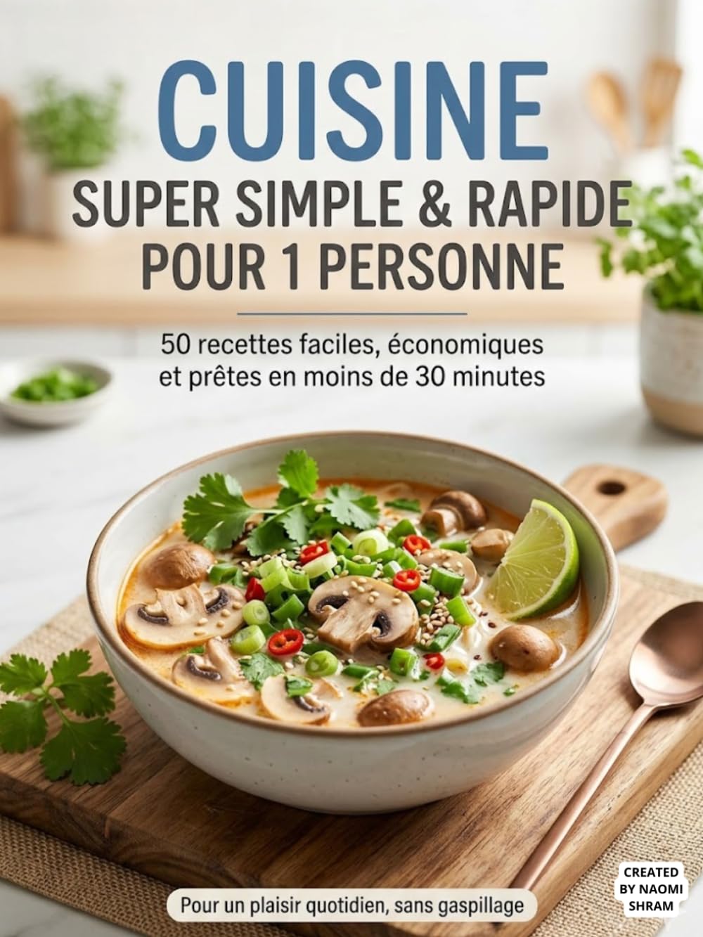 Cuisine Super Simple & Rapide pour 1 Personne: 50 recettes asiatiques faciles, économiques et prêtes en moins de 30 minutes pour un plaisir quotidien, sans gaspillage
