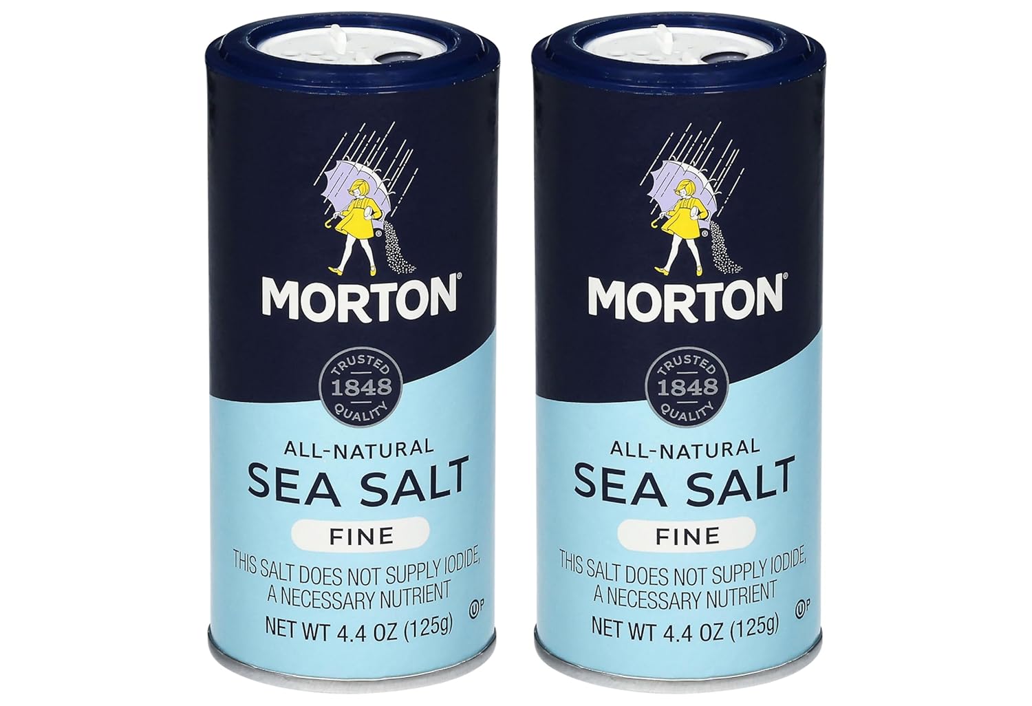 Morton Sal Marina Fina Shaker 4.4oz Pack x 2
