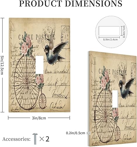 Vista 1033 de Cubiertas decorativas de salida de estrella de mar playera, tablero de madera azul de concha de mar de 1 banda, decoración individual GFCI, placa