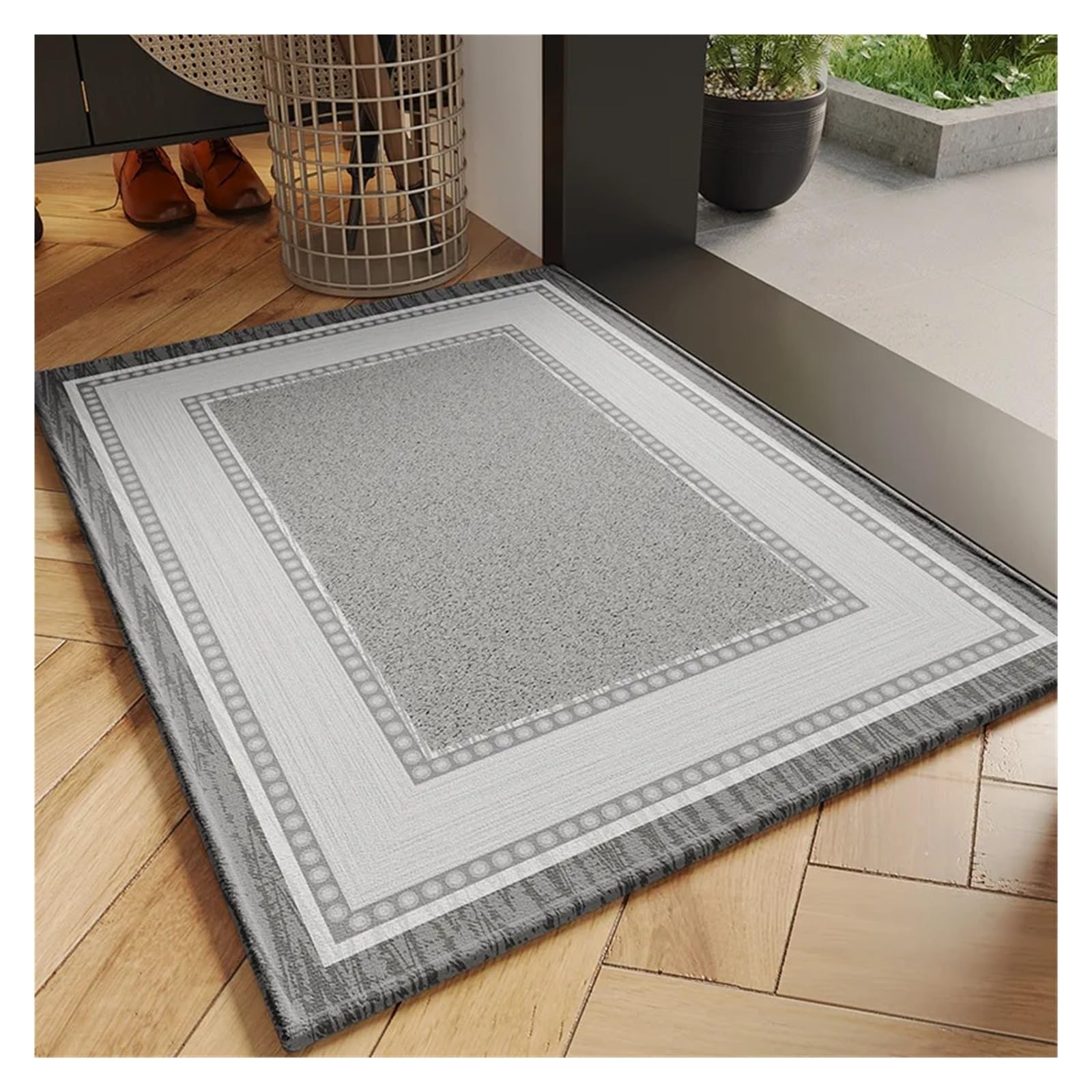 Paillasson d'entrée anti-glisse tapis absorbant pour sol de cuisine propre