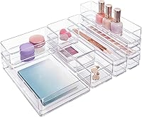 Vista 9 de Organizadores de plástico transparente para maquillaje, conjunto de 6