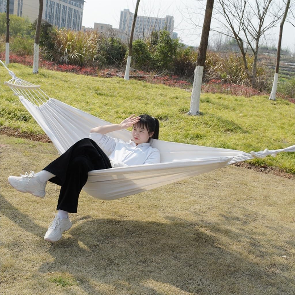 アウトドア ハンモック チェア 吊り下げタイプ クッション2枚付 ロープ