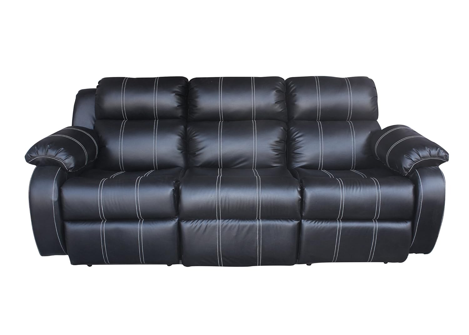 Nova Furnitures Furniture Three Seater Recliner (Grey) Amazon.in