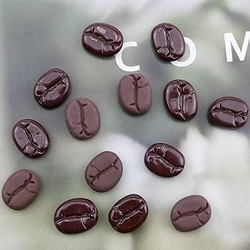 Amazon | 60個 樹脂 ミニ コーヒー豆 装飾 フラットバック