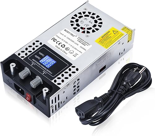 Convertidor de CA a CC Fuente de alimentación de 48 V CC ajustable 0-48V 0-12.5A SMPS Max 600W Fuente de alimentación conmutada para tira LED, bomba