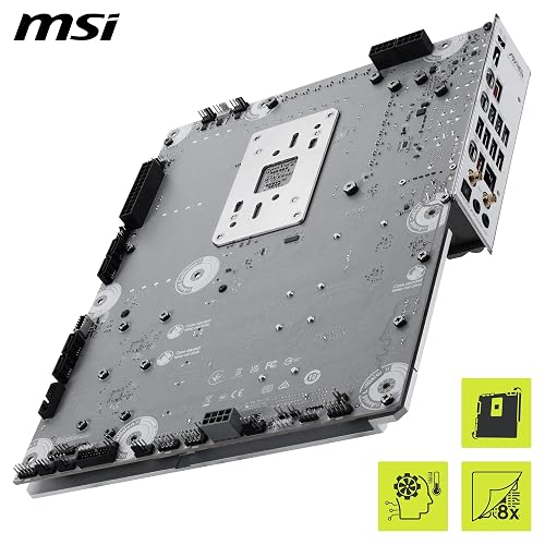 MSI MAG X870E TOMAHAWK MAX WIFI PZ Motherboard, ATX - Supports AMD Ryzen 9000/8000 / 7000 Processors, AM5 - DDR5 Memory Boost 8400+ MT/s (OC), PCIe 5.0 x16, M.2 Gen5, Wi-Fi 7, 5G LAN - 4