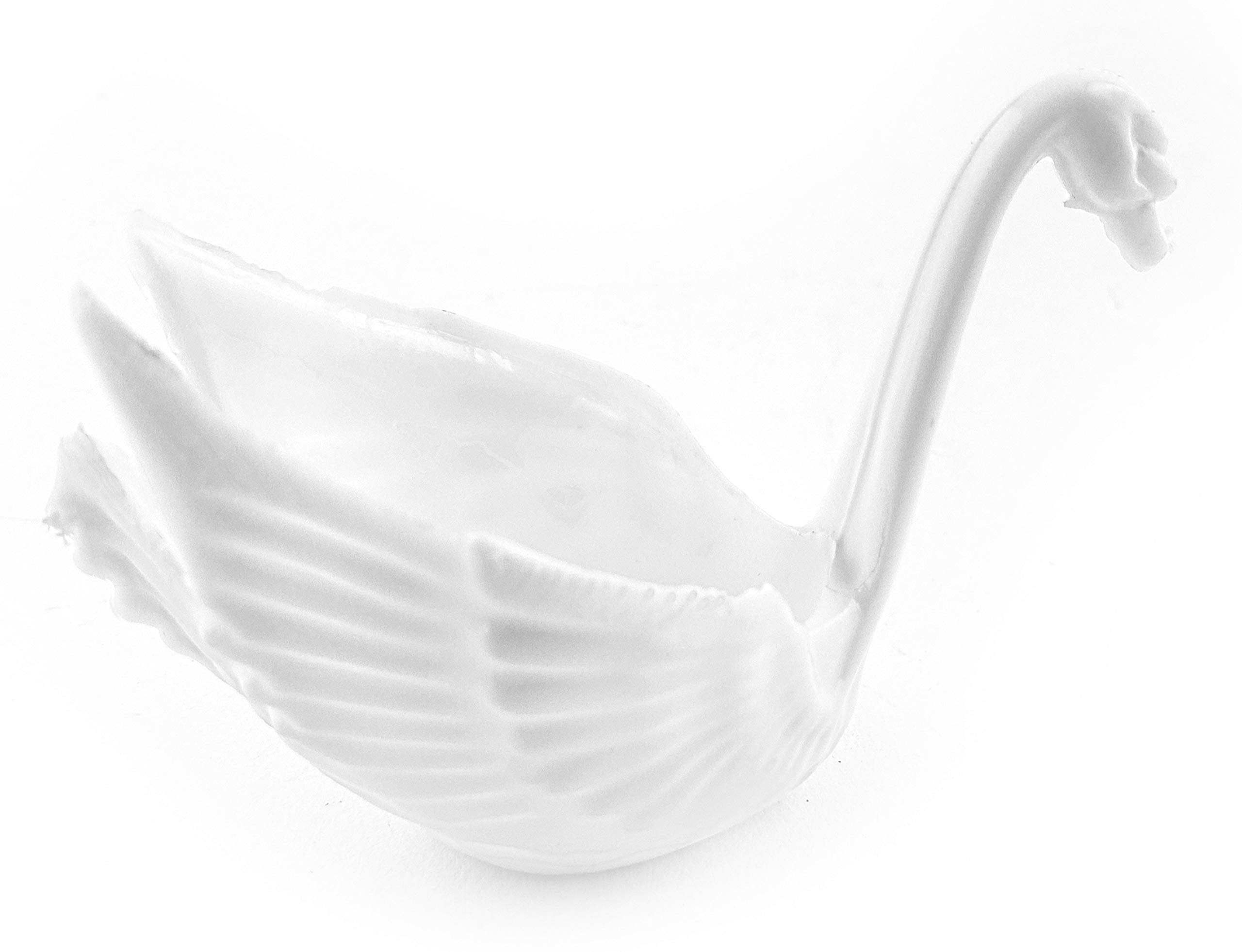 12 Swans Plastic Candy Holder Wedding Shower Favor Cup - White