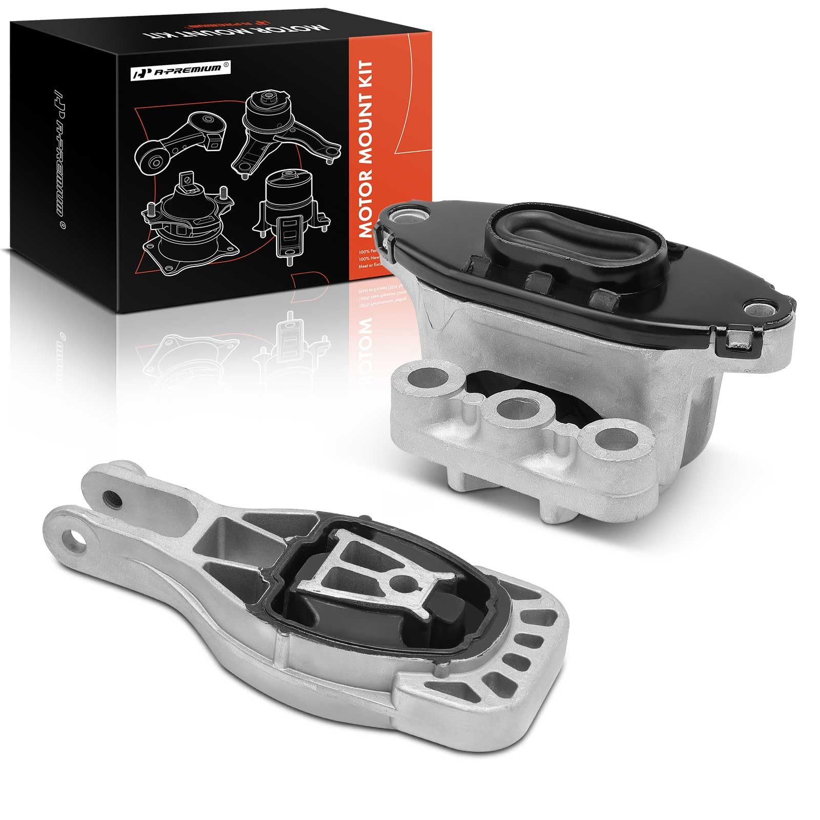 A-Premium Engine Motor and Transmission Mount Kit Compatible with Buick Encore & Chevrolet Trax, 2013-2019, 1.4L, Automatic Transmission, 2-PC Set,
