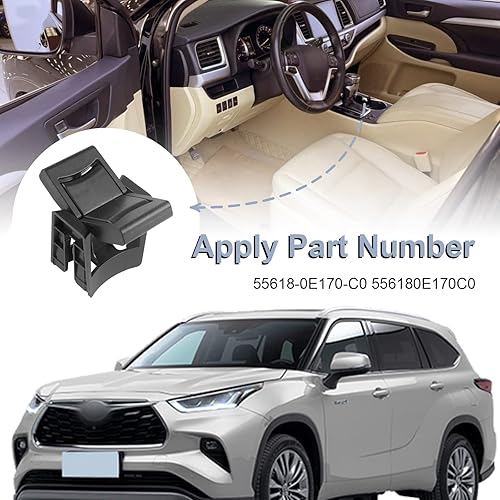 Miniatura 6 de Divisor de portavasos para consola central, inserto de portavasos se adapta a la mayoría de tamaños de tazas, compatible con Toyota Highlander 2014