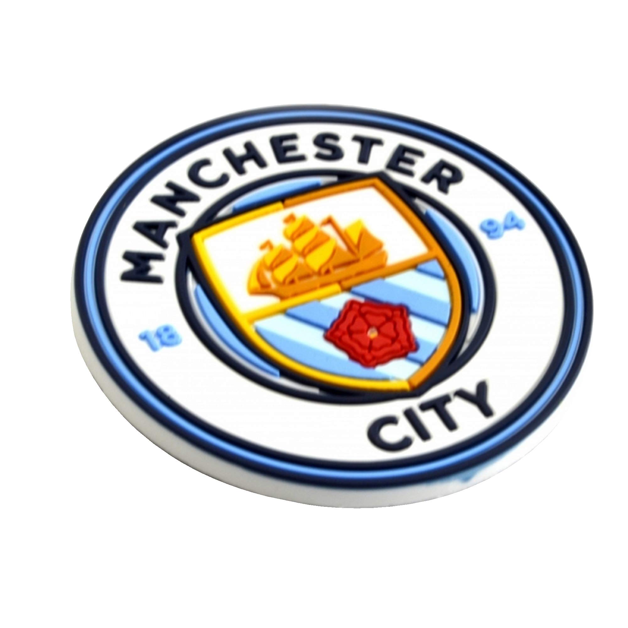 Manchester City Multicolor Fc Official Crest Fridge Magnet (One Size) (Multicolour)
