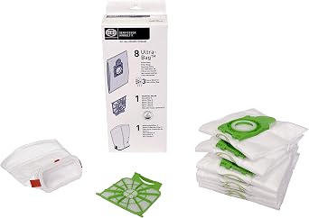 Sebo 8334er Service Box for Airbelt E Includes 8 Ultrabag Filter Bags 1 Hospital-Grade Filter and 1 Motor Protection Filter White