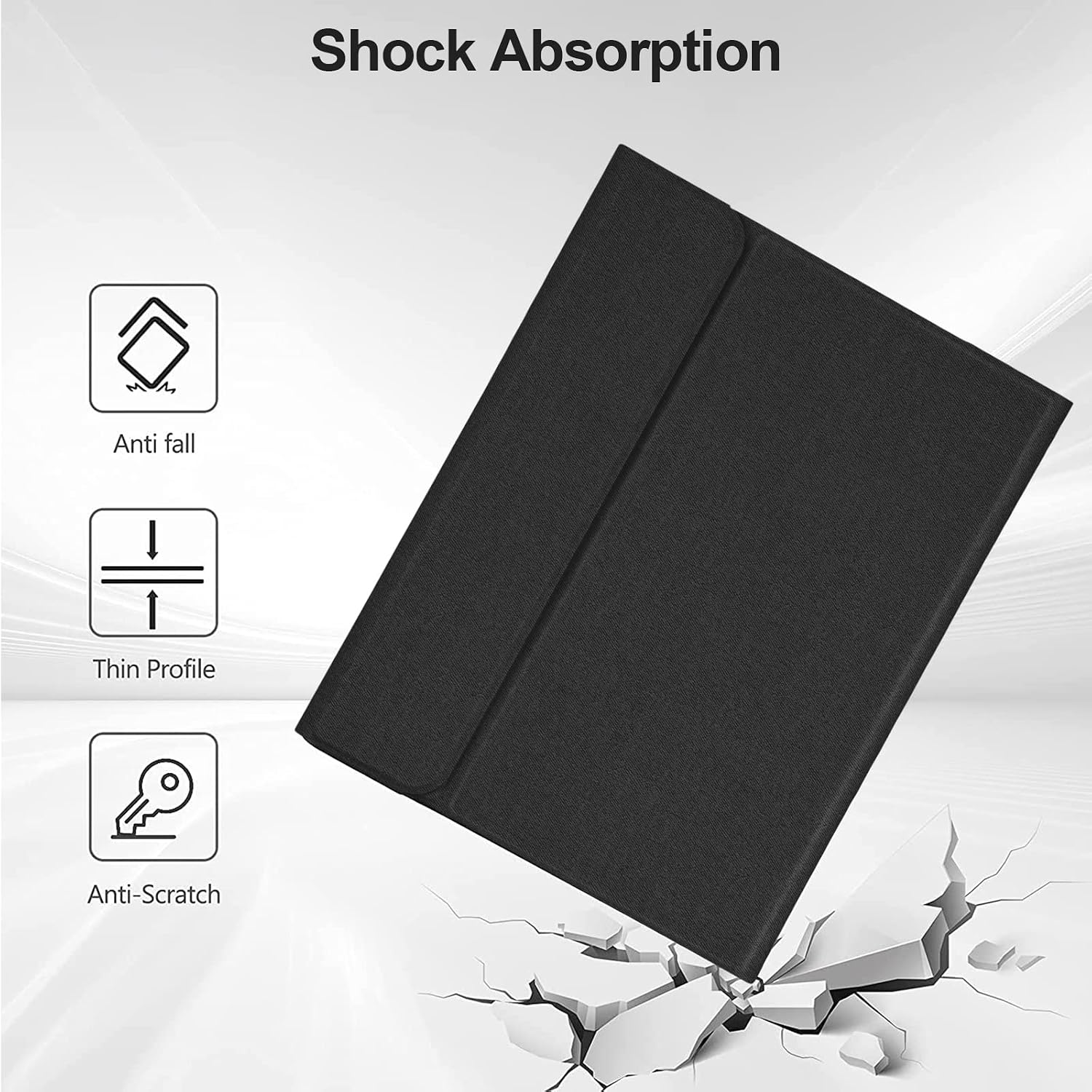 COO Keyboard Case for iPad 10th Generation (2022), Wireless Detachable Keyboard with Premium Protective Cover with Pencil Holder for Apple iPad 2022 10.9 Inch