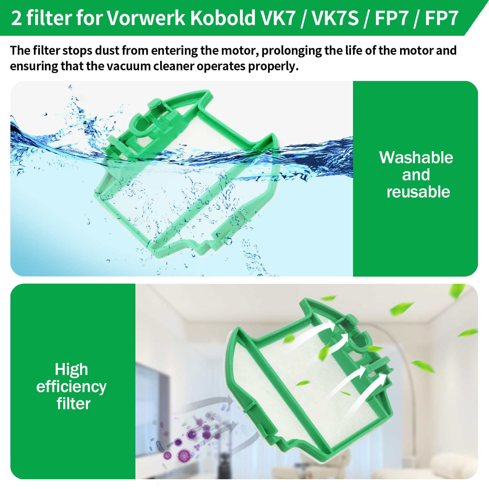 Lot De 10 Sacs D'Aspirateur Pour Vorwerk Kobold 130 131 131Sc[H857