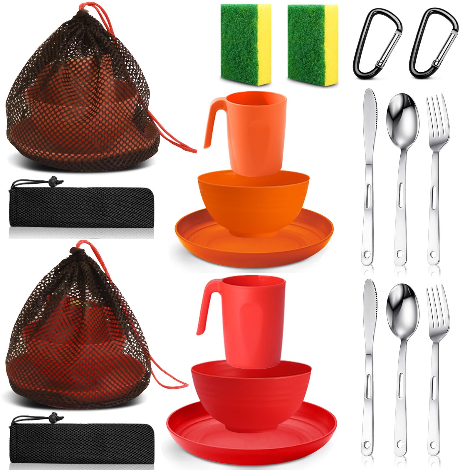 Scout Camping Mess Kit - Boy & Girl Scout Dishes -18 Scout Camping Mess Kit - Boy & Girl Scout Dishes -18