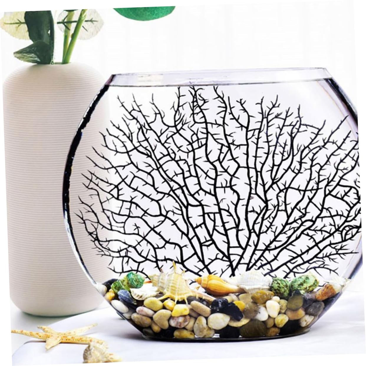 PRETYZOOM Pecera De Vidrio Decorativa Transparente Botella Ecológica para Terrarios y Decoración