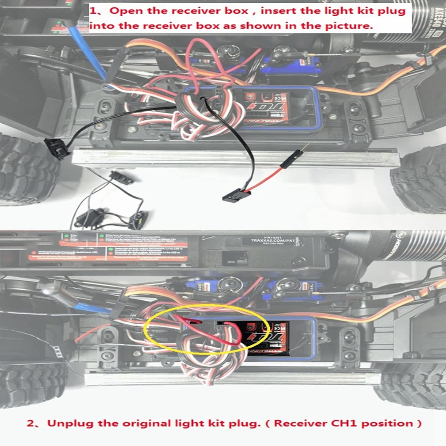 PALUMMA Chassis Lights for Traxxas, RC Wheel Arch Lights Lighting System Kit for Traxxas TRX6 Ultimate RC Hauler