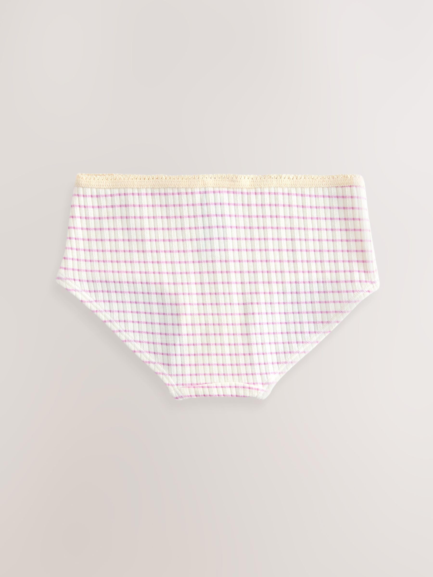 NEXT Fille Slip taille basse texturé, lot de 5