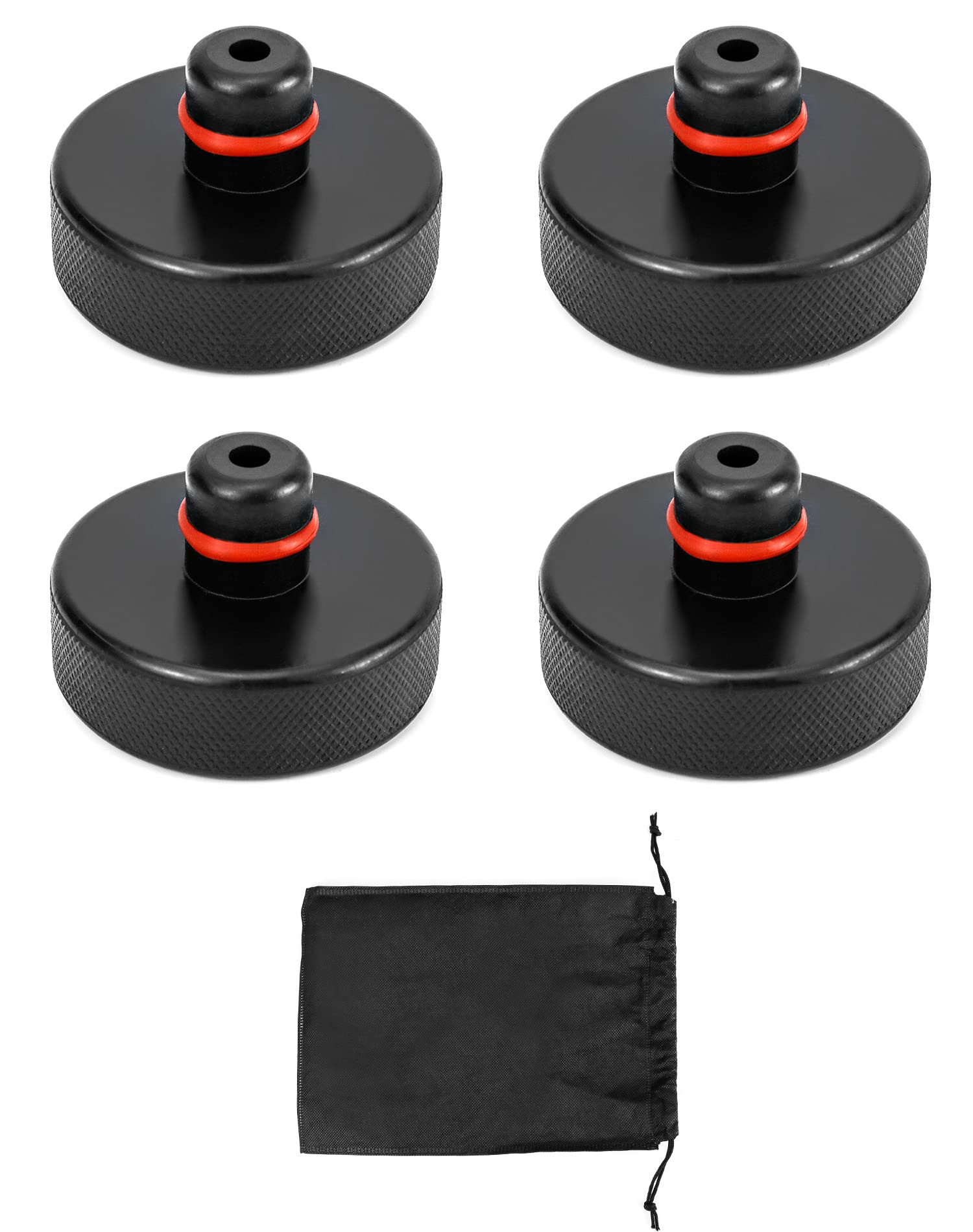 Cuscinetti per cric QWORK® 4 pezzi in gomma per Tesla Model 3 Model Y Model S proteggi telaio auto