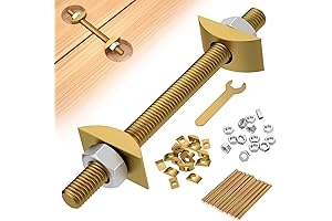 Countertop Joint Connectors,Counter Top Fasteners Bolt,Butcher Block Fasteners Draw Bolts,Miter Bolts Connector...