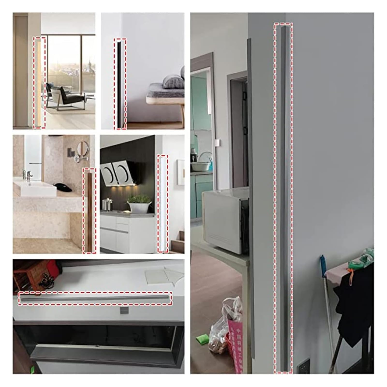 Protezioni angolari per Bambini, Protezioni for Bordi in PVC, di Sicurezza e Protezioni angolari for tavoli da restauro, pareti, armadi, sedie, scaffali(Oak Color,2m)