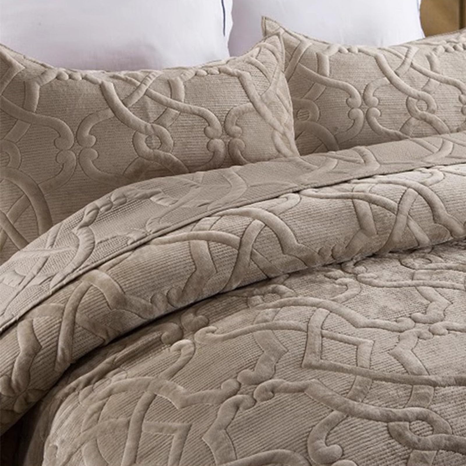 Couette parure de lit douillette pour des nuits d'hiver chaleureuses en gris